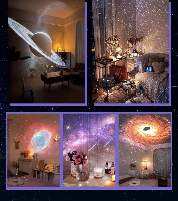 12 IN 1 Galaxy Star Projector with Meteor Bluetooth 360° Rotation Starry Sky Projector Night Light for Kids Gift Room Decor Lamp - Image 3